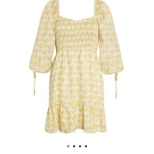 Faithful the Brand Romina dress yellow size M